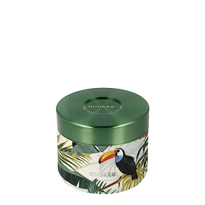 Afbeelding van Quokka Whim Tropical 360 ml, luchtdichte thermocontainer van roestvrij staal, houdt de temperatuur vast