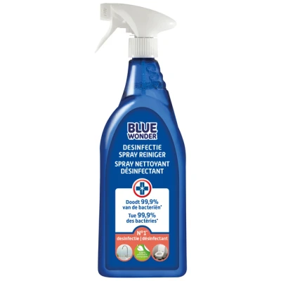 Afbeelding van 6x Blue Wonder Desinfectie Reiniger Spray 750 ml