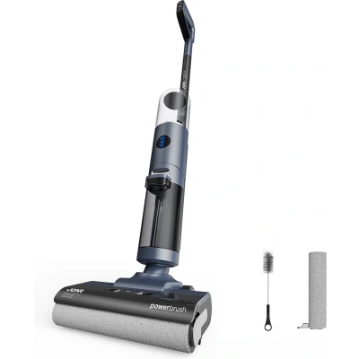 Afbeelding van JONR ED12 Pro 3 in 1 snoerloze vloerreiniger warm water zelfreiniging 9000 Pa zuigkracht 220 watt vermogen werktijd 30 minuten rand tot reiniging anti vastloop borstelontwerp 20 snelle droging met warme lucht