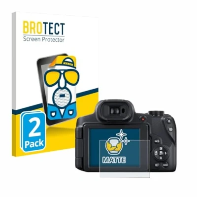 Afbeelding van BROTECT (2 Stuks) Antireflecterende Beschermfolie voor Canon PowerShot SX70 HS Anti Glare Screen Protector, Mat, Ontspiegelend