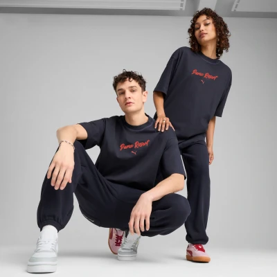 Afbeelding van Puma Premium ESS Oversized Tshirt print, Maat: XS, New navy