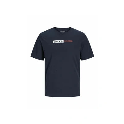 Afbeelding van Jack &amp; Jones Jjecorp LOGO TEE PLAY O NECK Tshirt print Navy blazer, Heren, Maat: Small, blazer