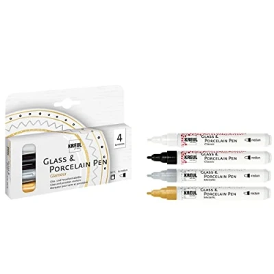 Afbeelding van Kreul porseleinstiften glamour set 4 stuks