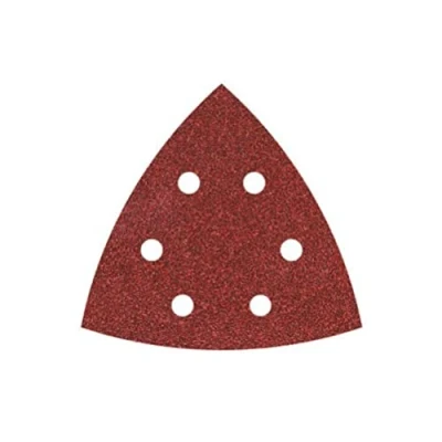Afbeelding van Wolfcraft 1783000 Deltaschuurpapier Met klittenband, Geperforeerd Korrelgrootte 120 Hoekmaat 105 mm 5 stuk(s)