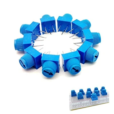 Afbeelding van ICQUANZX 10 stuks Breadboard Trim potentiometer met knop 10K voor Arduino