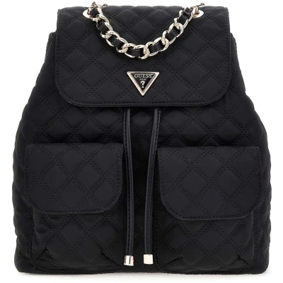 Afbeelding van GUESS Vrije tijd Rugzak Giully II Flap Backpack Black Zwart