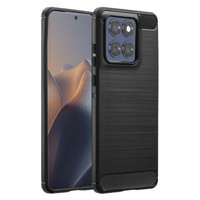 Afbeelding van Motorola Edge 60 Fusion Hoesje Siliconen en TPU (zacht) imoshion Softcase/Backcover Zwart Telefoonhoesje
