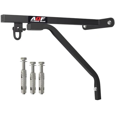 Afbeelding van AQF Heavy Duty Bokszak Muurbeugel Stalen Mount Beugel met D Shackle Swivel en Bevestigingen voor Opknoping Stand MMA Muay Thai Training Thuis, Gym workout Apparatuur