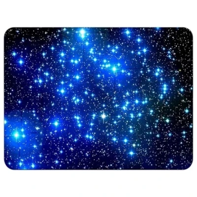 Afbeelding van Silent Monsters Muismat Grootte S (24 x 20 cm), Mouse Pad Design: Ruimte, Laser Besnoeiing Rand, voor Bureau en Gaming, Mousepad Antislip rubberen basis