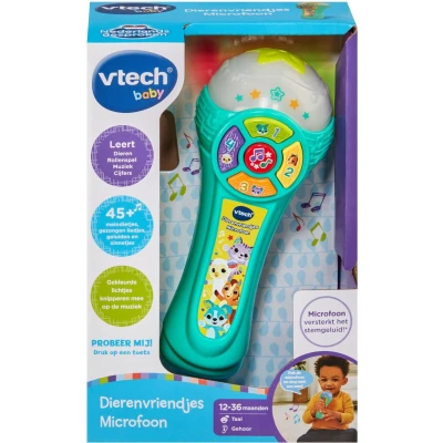 Afbeelding van Vtech Baby Dierenvriendjes Microfoon Interactieve Educatief Speelgoed Licht &amp; Geluidseffecten Vanaf 1 Jaar
