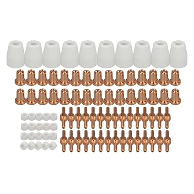 Afbeelding van RIVERWELD 90 stks L TEC PT 31 JG 40 WSD LG40 Plasma elektrode 18205L Tips Mondstuk 18866L Uitgebreide Shroud Shield Cup 18204 Kit Fit CUT 50D 50 Plasmasnijder