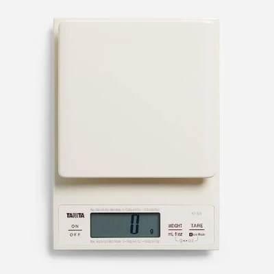 Afbeelding van Tanita KD320WH33 Keukenweegschaal 3 kg met fijne verdeling 0,1 g