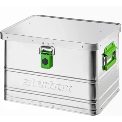 Afbeelding van ALUTEC Starbox 30 aluminium box (Inhoud liter, Binnenafmeting 430 x 335 270 mm, Stof en spatwaterdicht, Inclusief bevestigingsriemen, Gereedschapskist, Opbergkist, Gewicht 2,40 kg) 26030