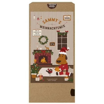 Afbeelding van Sammy&#039;s Hundesnacks Kerstmixpakket, 24 lekkere hondensnacks om te proberen, x 50 g, kleurrijke snackmix, snacks voor honden