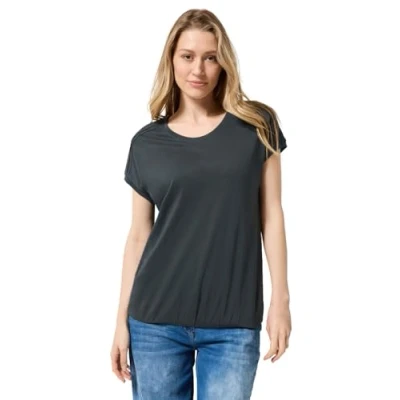 Afbeelding van Cecil Tshirt basic, Dames, Maat: Small, Grün