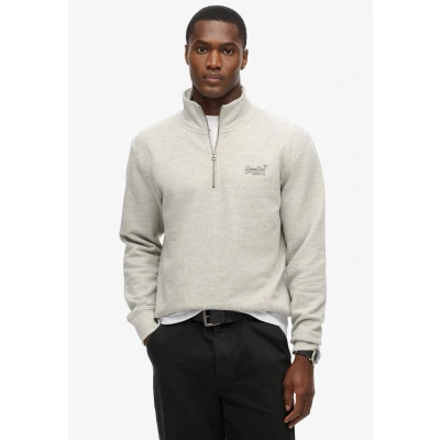 Afbeelding van Superdry Mannen Kraagloos Essential Logo Sweatshirt Grijs Grootte: S