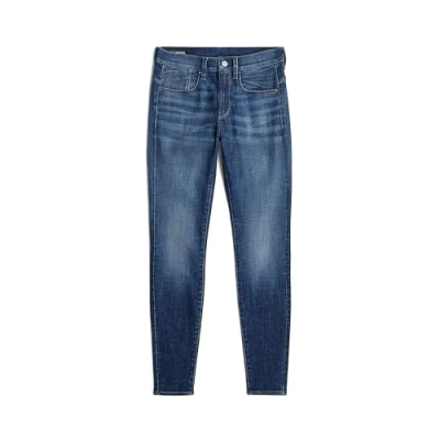 Afbeelding van G Star RAW Lhana Skinny Jeans, Blauw (Worn in Indigo Hardware D19079 c051 g855), 27W / 30L