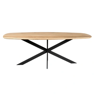 Afbeelding van Starfurn Eiken eettafel Ferris Deens ovaal 240 cm naturel Hout
