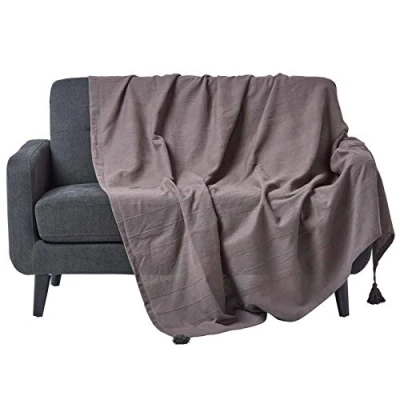 Afbeelding van Homescapes Rajput sprei, 100% katoen, grijs, 225 x 255 cm