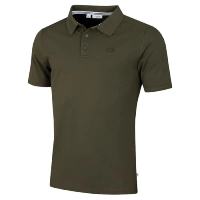Afbeelding van Calvin Klein Heren North Coast vochtafvoerend poloshirt Olijfgroen L