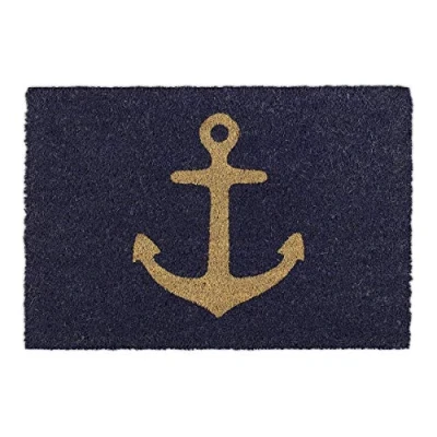 Afbeelding van Relaxdays deurmat kokos anker 40x60 schoonloopmat antislip entreemat kokosmat