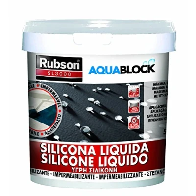 Afbeelding van Rubson Silicone Vloeibare Waterdichting, Wit, 1396742, 5 kg