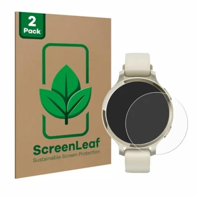 Afbeelding van ScreenLeaf Screenprotector voor Garmin Lily 2 Active Duurzame schermbescherming Folie Beschermfolie transparant (2 Stuks)