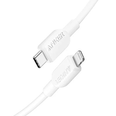 Afbeelding van Anker USB C naar Lightning kabel, 310 MFi gecertificeerd, snellaadkabel iPhone 14 Plus Pro Max 13 12 11 X XS XR (90 cm)