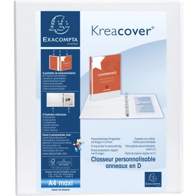 Afbeelding van Ringmap kreacover® pp 2 d ringen Exacompta