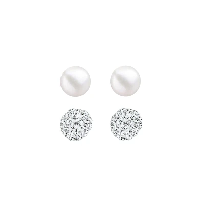 Afbeelding van Elli 2 PACK Oorbellen, Dames, Maat: One Size, Weiß
