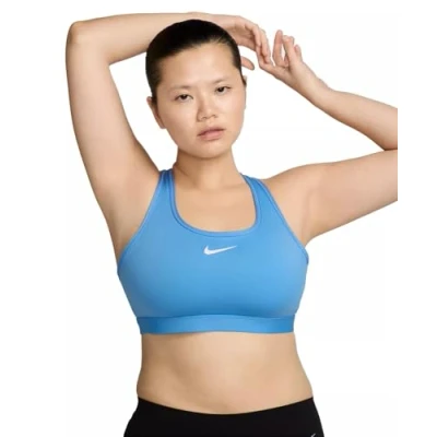 Afbeelding van Nike Performance BRA Sportbh met medium support, Dames, Maat: Medium, University blue/white