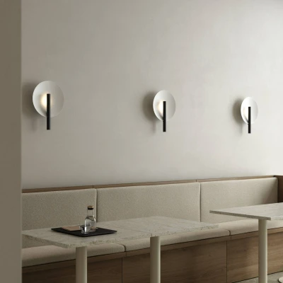 Afbeelding van DFTP by Nordlux Wandlamp Furiko met schakelaar, zwart/wit