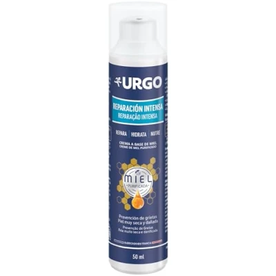 Afbeelding van Urgo Intensieve reparatie handcrème op gereinigde honingbasis fles met 50 ml doseerpomp