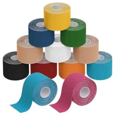 Afbeelding van ALPIDEX Kinesiologie Tape 1/3/ 6/12 rollen Veel kleuren 5 m x cm Toepassingsfolder Elastisch Waterdicht Huidvriendelijk Fysio Spier Set, Kleur:Veelkleurig, Aantal stuks:12