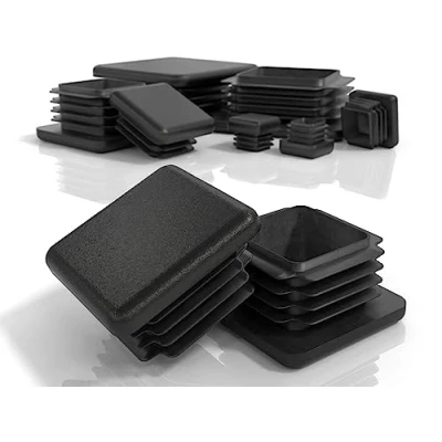 Afbeelding van PD® Lamellenpluggen 40x40 mm voor Vierkante buis eindkappen van PE kunststof Buispluggen stalen buis, roestvaststalen aluminium &amp; profiel Vierkant zwart 10 st