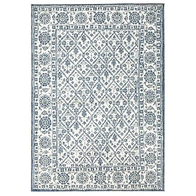 Afbeelding van Binnen &amp; Buiten Tapijt/Vloerkleed Curacao Blauw/crème 160x230 Cm