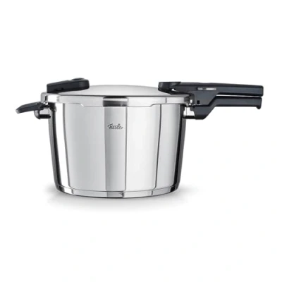 Afbeelding van Fissler Vitaquick Snelkookpan, 8 liter, Ø 26 cm, roestvrij staal, 2 kookstanden, Made in Germany, inductie