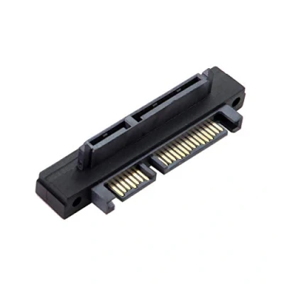 Afbeelding van chenyang SATA 7+15 22 pins stekker naar bus verlengingsconverter adapter 90 graden UP hoek