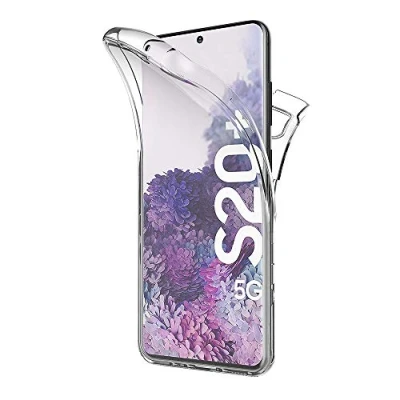 Afbeelding van AICEK Hoesje compatibel Samsung Galaxy S20+, Full Body 360 Graden Transparante Siliconen Cover voor S20 Plus Bumper Covers Clear Case (6,7 inch)