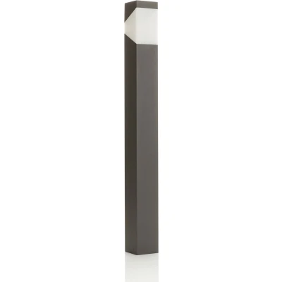 Afbeelding van Lucande Tuinpad verlichting 1licht Aluminium, polycarbonaat H: 100 cm E27 grafietgrijs, opaalwit