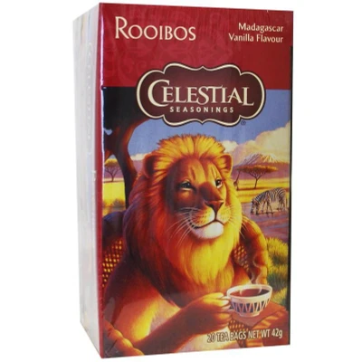 Afbeelding van 1+1 gratis Celestial Seasoning Rooibos Madagascar Vanilla (20 Theezakjes)