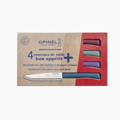 Afbeelding van Opinel N125 Bon Appétit+ Glam Tafelmessenset 4 delig Multicolor