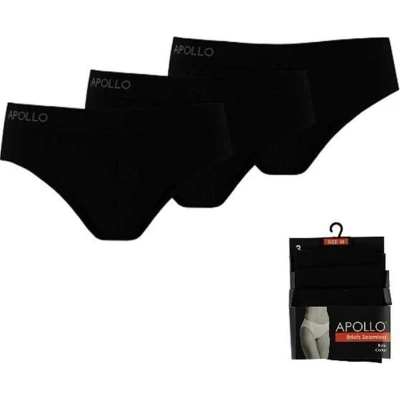 Afbeelding van Apollo dames slips MAAT XL 3 pack zwart
