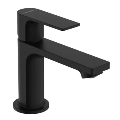 Afbeelding van Hansgrohe rebris e eengreeps wastafelkraan 80 coolstart met pop up trekwaste metaal mat zwart 72585670