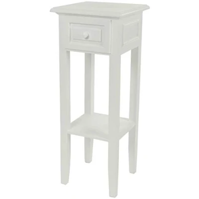 Afbeelding van My Flair Telefoontafel, MDF, Paulownia, wit, 25 x 67 cm