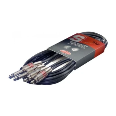 Afbeelding van Stagg STC3PCM 2x jack mono naar RCA verloopkabel 3 meter