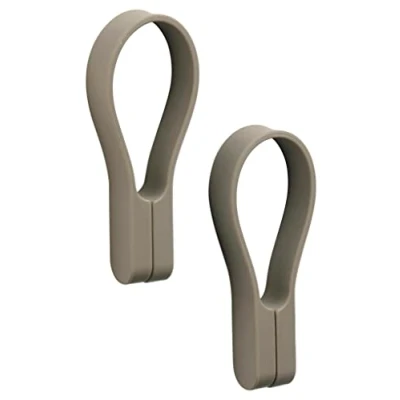 Afbeelding van Zone Denmark Loop magnet Handdoeklus 9 cm 2 st. Taupe
