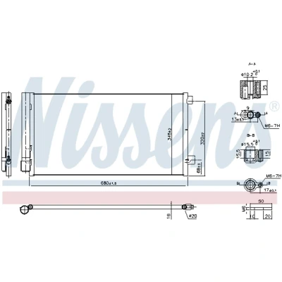 Afbeelding van Nissens Airco condensor 941203