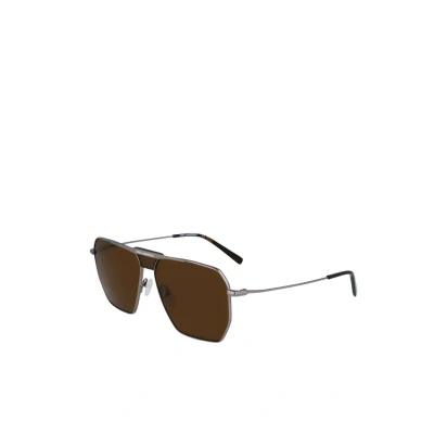 Afbeelding van KARL Lagerfeld Zonnebril, Heren, Maat: One Size, Matte silver