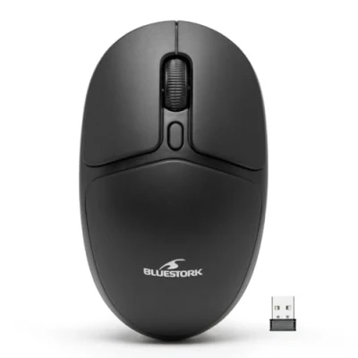 Afbeelding van Draadloze muis BLUESTORK Office 25 PC/MAC Zwart 2,4 GHz verbinding Lange batterijduur